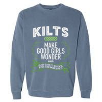 Celtic In Kilts Wonder Joke St. Patricks Scottish Garment-Dyed Sweatshirt