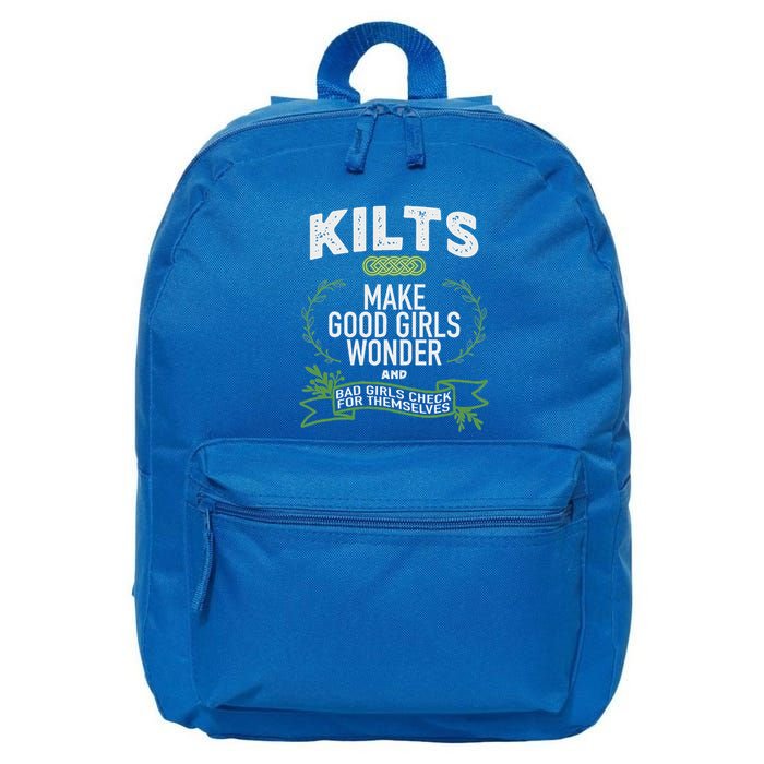 Celtic In Kilts Wonder Joke St. Patricks Scottish 16 in Basic Backpack