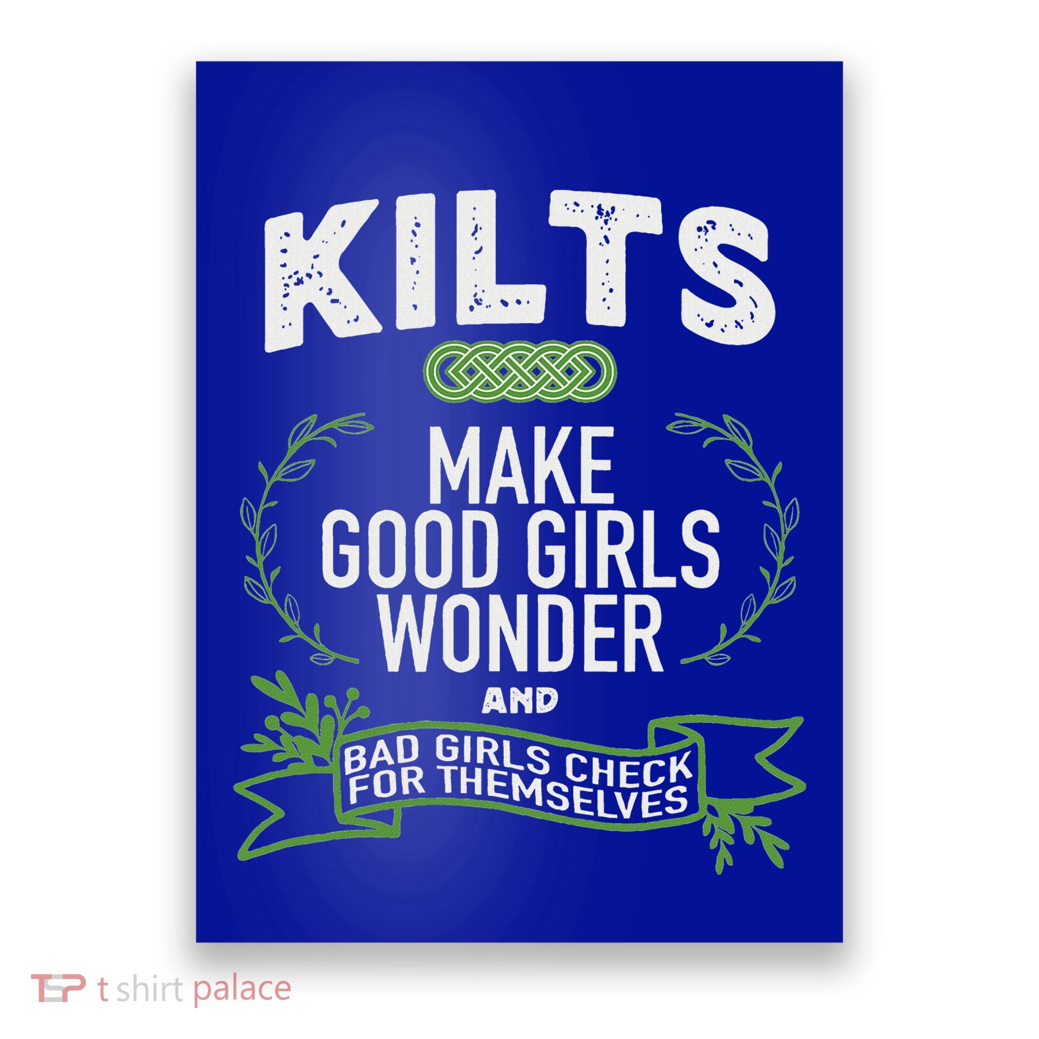 Celtic In Kilts Wonder Joke St. Patricks Scottish Poster