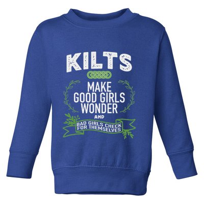 Celtic In Kilts Wonder Joke St. Patricks Scottish Toddler Sweatshirt