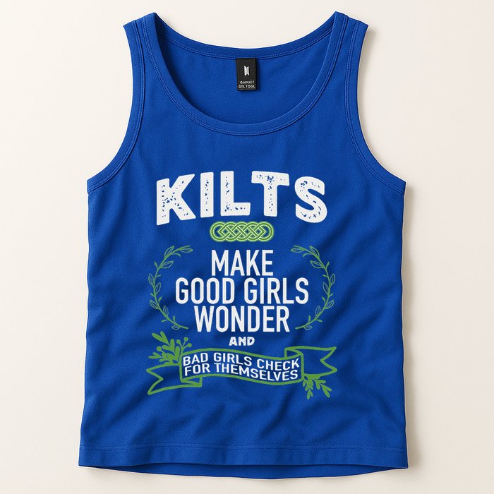 Celtic In Kilts Wonder Joke St. Patricks Scottish Tank Top