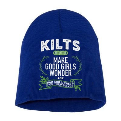 Celtic In Kilts Wonder Joke St. Patricks Scottish Short Acrylic Beanie