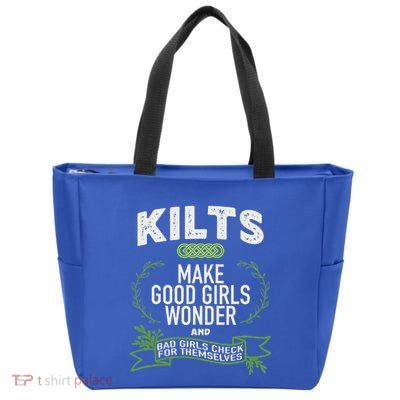Celtic In Kilts Wonder Joke St. Patricks Scottish Zip Tote Bag