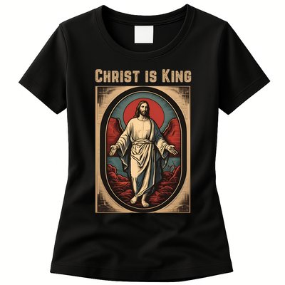 Christ is King Christian Easter Politically Incorrect Womens T-Shirt