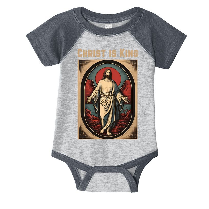 Christ is King Christian Easter Politically Incorrect Infant Baby Jersey Bodysuit