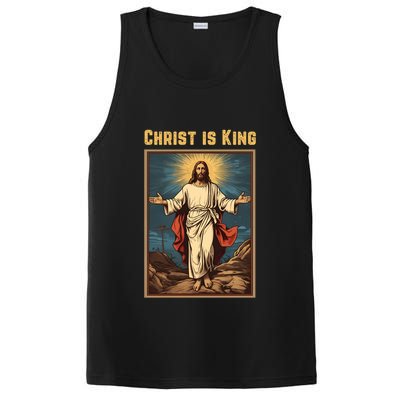Christ is King Christian Easter Politically Incorrect PosiCharge Competitor Tank