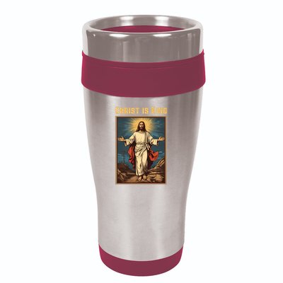 Christ is King Christian Easter Politically Incorrect 16oz Travel Tumbler