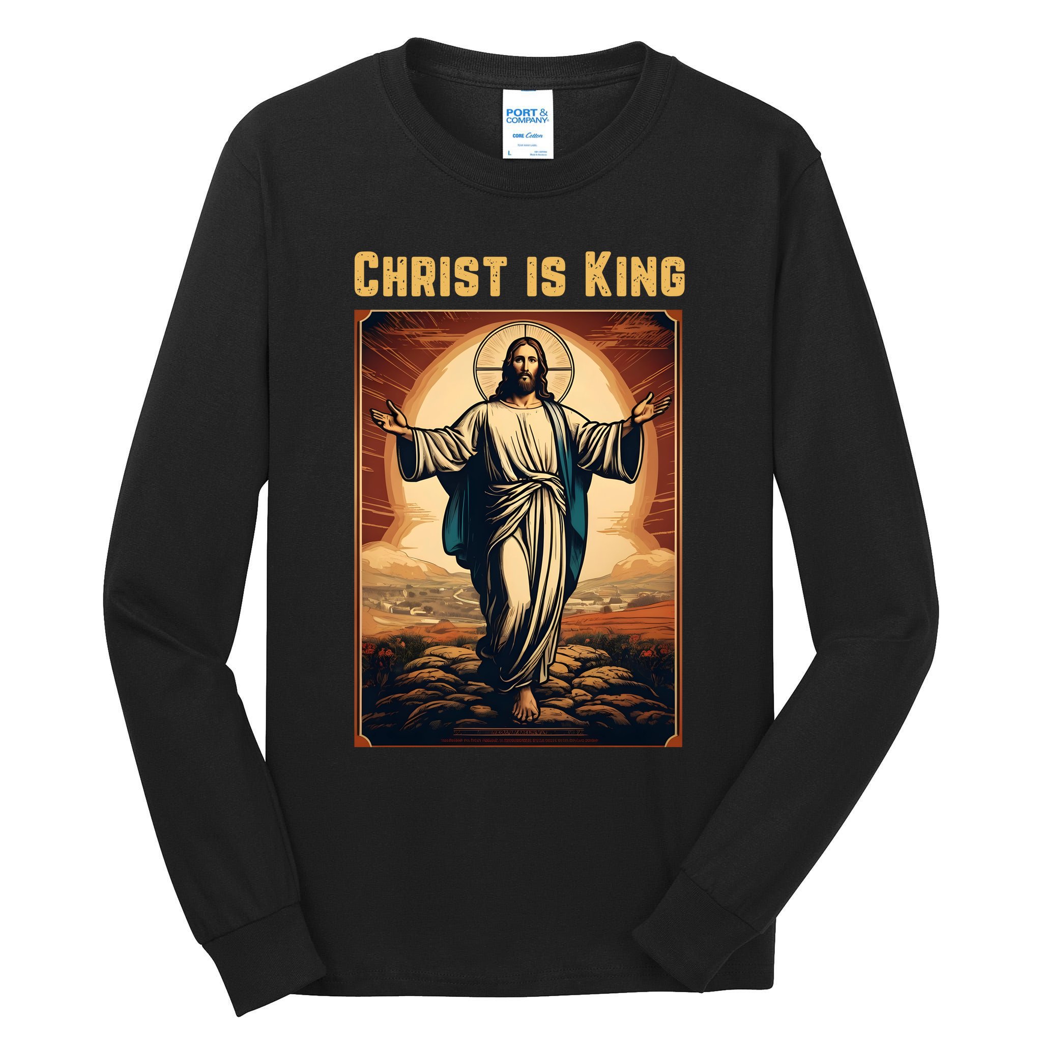 Christ is King Christian Easter Politically Incorrect Tall Long Sleeve T-Shirt