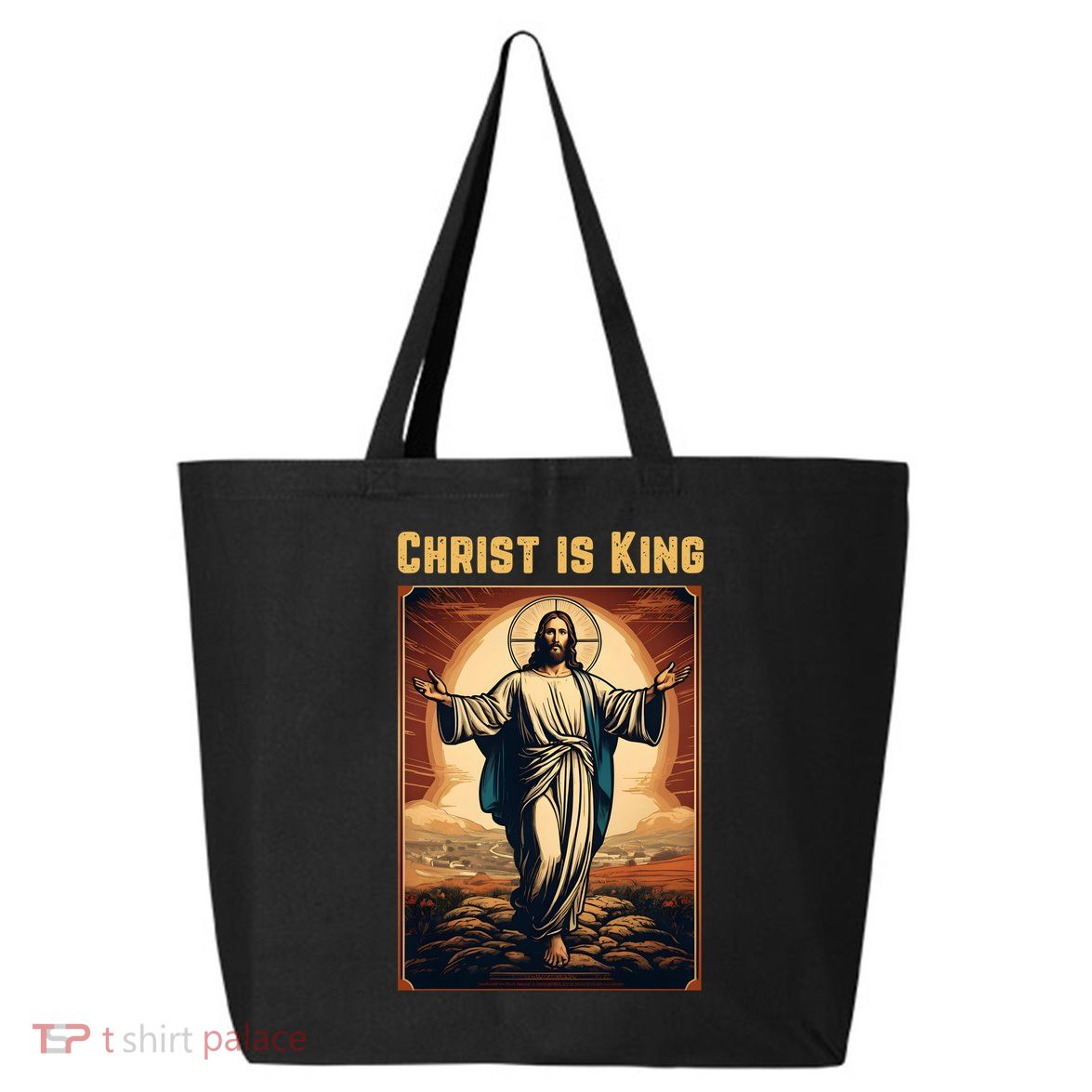 Christ is King Christian Easter Politically Incorrect 25L Jumbo Tote