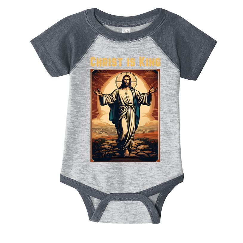 Christ is King Christian Easter Politically Incorrect Infant Baby Jersey Bodysuit