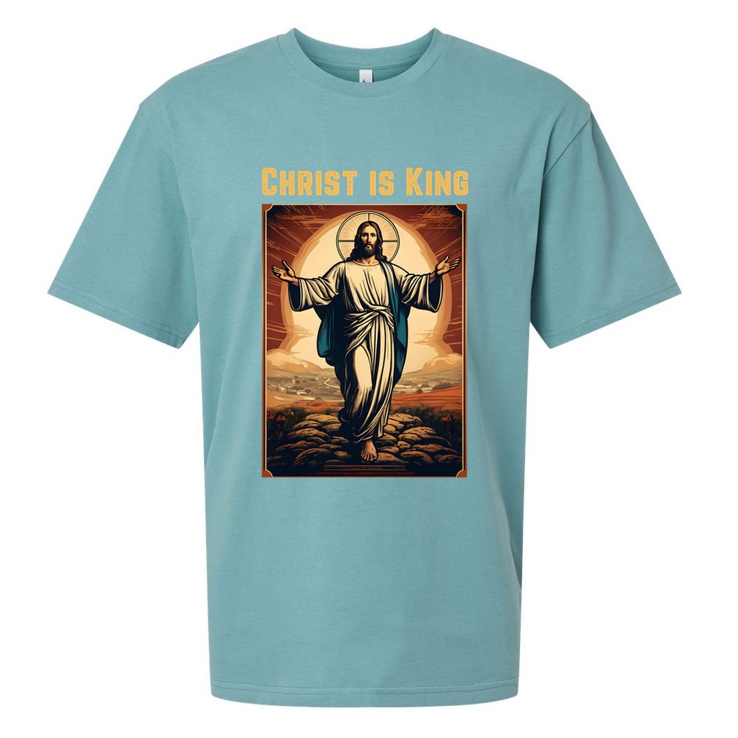Christ is King Christian Easter Politically Incorrect Sueded Cloud Jersey T-Shirt