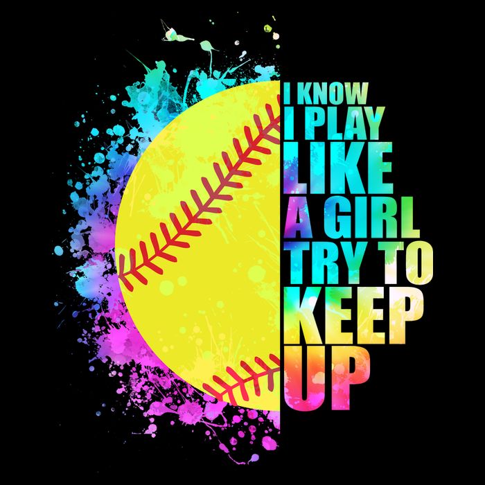 Colorful I Know I Play Like A Girl Try To Keep Up Softball Baseball Wool Snapback Cap
