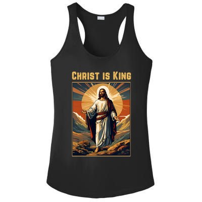 Christ is King Christian Easter Politically Incorrect Ladies PosiCharge Competitor Racerback Tank