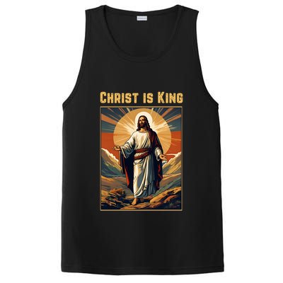 Christ is King Christian Easter Politically Incorrect PosiCharge Competitor Tank