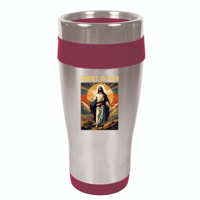 Christ is King Christian Easter Politically Incorrect 16oz Travel Tumbler