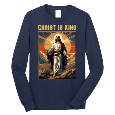 Christ is King Christian Easter Politically Incorrect Long Sleeve Shirt