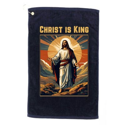 Christ is King Christian Easter Politically Incorrect Golf Towel