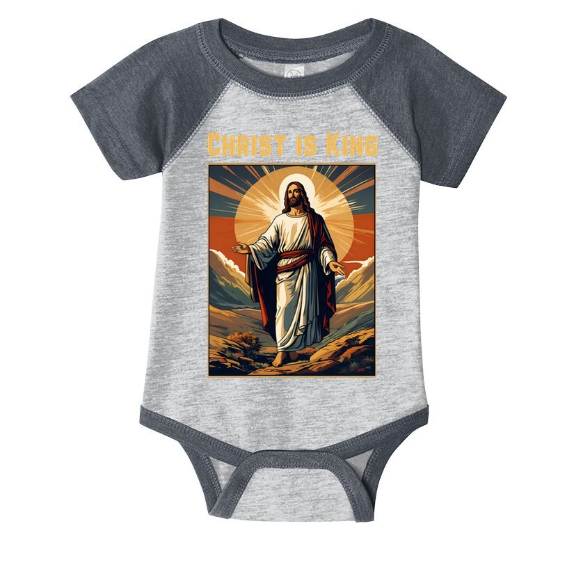 Christ is King Christian Easter Politically Incorrect Infant Baby Jersey Bodysuit