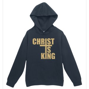 Christ Is King Jesus Is King Cross Crucifix Urban Pullover Hoodie