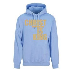 Christ Is King Jesus Is King Cross Crucifix Unisex Surf Hoodie