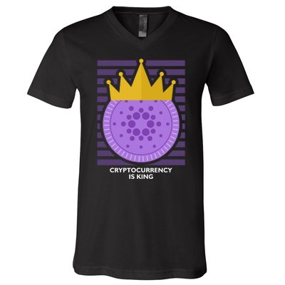 Cryptocurrency Is King V-Neck T-Shirt