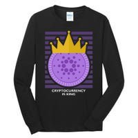 Cryptocurrency Is King Tall Long Sleeve T-Shirt