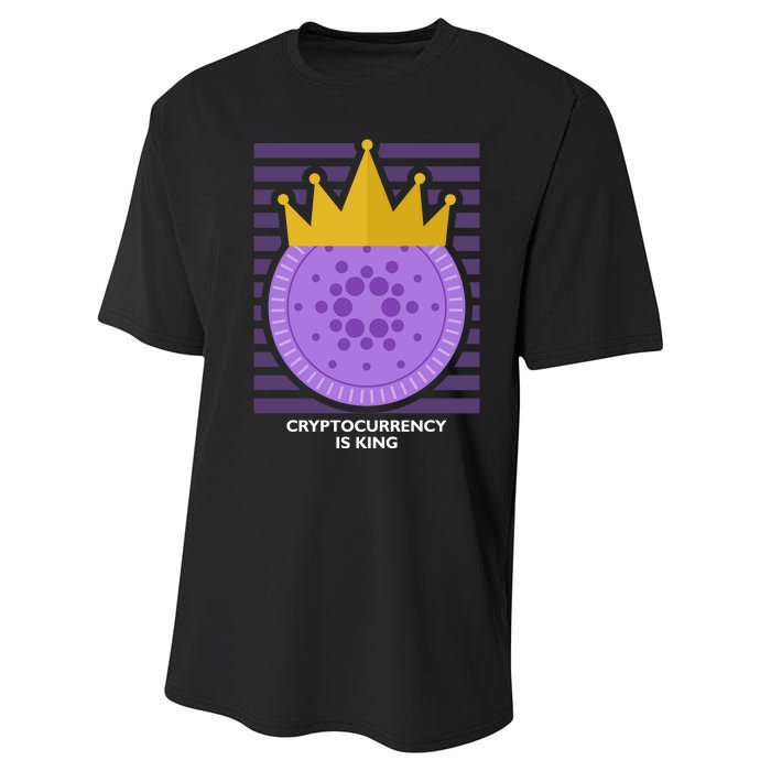 Cryptocurrency Is King Performance Sprint T-Shirt