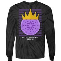 Cryptocurrency Is King Tie-Dye Long Sleeve Shirt