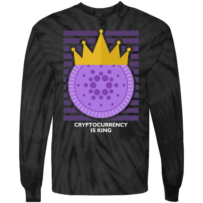 Cryptocurrency Is King Tie-Dye Long Sleeve Shirt