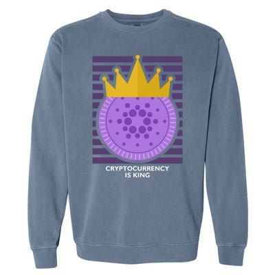 Cryptocurrency Is King Garment-Dyed Sweatshirt