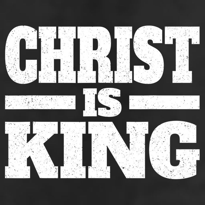 Christ Is King Jesus Is King Christian Faith 7 Panel Mesh Trucker Snapback Hat
