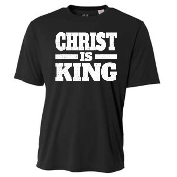 Christ Is King Jesus Is King Christian Faith Cooling Performance Crew T-Shirt