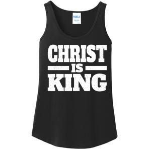 Christ Is King Jesus Is King Christian Faith Ladies Essential Tank