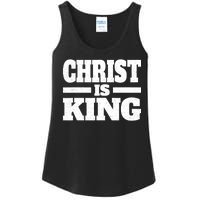 Christ Is King Jesus Is King Christian Faith Ladies Essential Tank