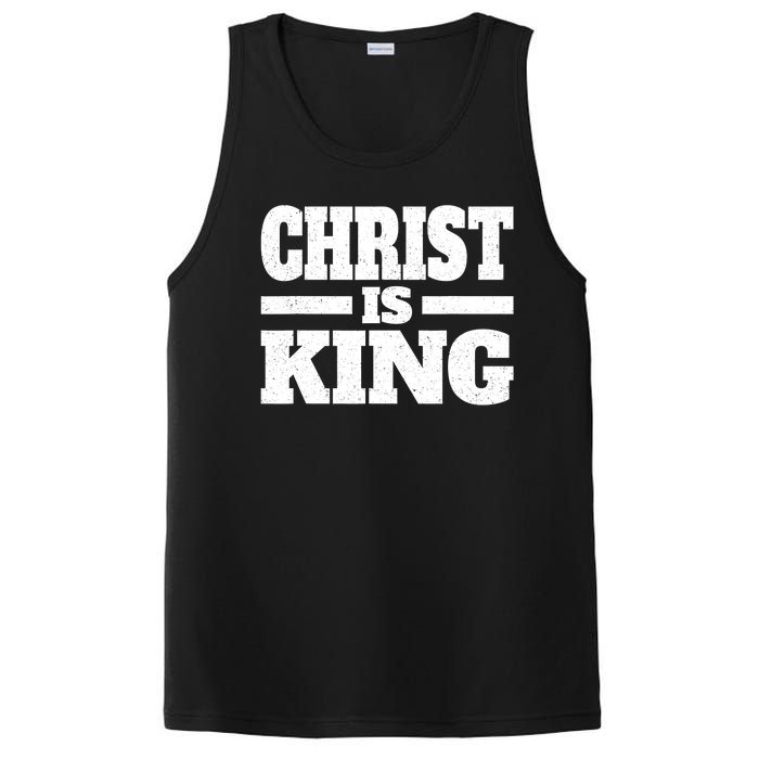 Christ Is King Jesus Is King Christian Faith PosiCharge Competitor Tank