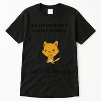 Cat I Knit So I Don’T Save A Life Send Yarn Tall T-Shirt