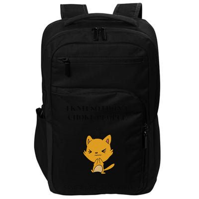 Cat I Knit So I Don’T Save A Life Send Yarn Impact Tech Backpack