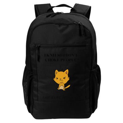 Cat I Knit So I Don’T Save A Life Send Yarn Backpack