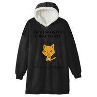 Cat I Knit So I Don’T Save A Life Send Yarn Hooded Wearable Blanket