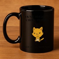 Cat I Knit So I Don’T Save A Life Send Yarn 11oz C Handle Ceramic Mug