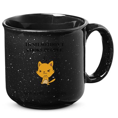 Cat I Knit So I Don’T Save A Life Send Yarn 15oz Campfire Ceramic Mug
