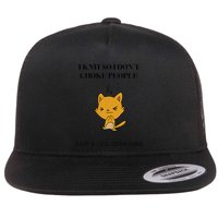 Cat I Knit So I Don’T Save A Life Send Yarn Flatbill Hat