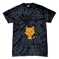 Cat I Knit So I Don’T Save A Life Send Yarn Tie-Dye T-Shirt