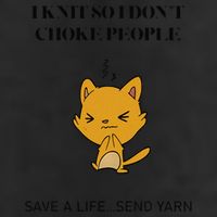 Cat I Knit So I Don’T Save A Life Send Yarn Trucker Hat