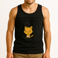 Cat I Knit So I Don’T Save A Life Send Yarn Tank Top