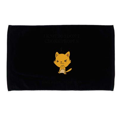 Cat I Knit So I Don’T Save A Life Send Yarn Microfiber Hand Towel