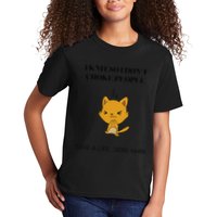 Cat I Knit So I Don’T Save A Life Send Yarn Kids T-Shirt