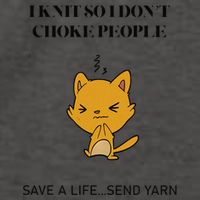 Cat I Knit So I Don’T Save A Life Send Yarn Vector Backpack