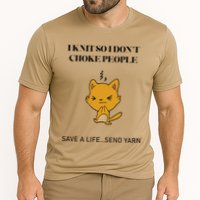Cat I Knit So I Don’T Save A Life Send Yarn Performance Shirt