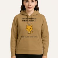 Cat I Knit So I Don’T Save A Life Send Yarn Hoodie